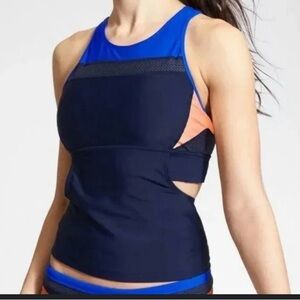 Athleta women's tankini size large top tri-ssential swimsuit bathing suit